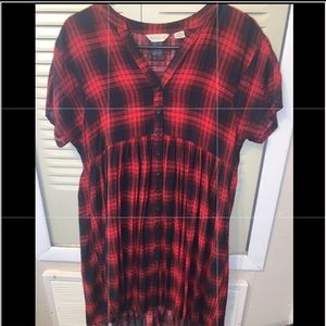 Red/Blue Plaid Dress